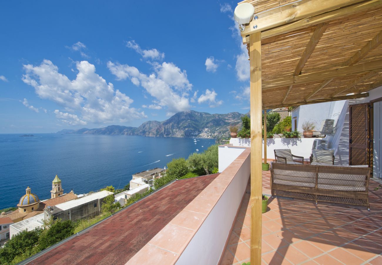 House in Praiano - Casa Sunset - Panoramic terrace overlooking Positano and Capri