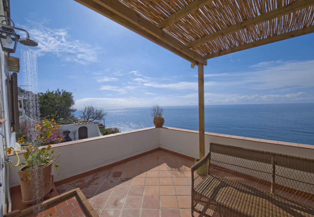 House in Praiano - Casa Sunset - Panoramic terrace overlooking Positano and Capri