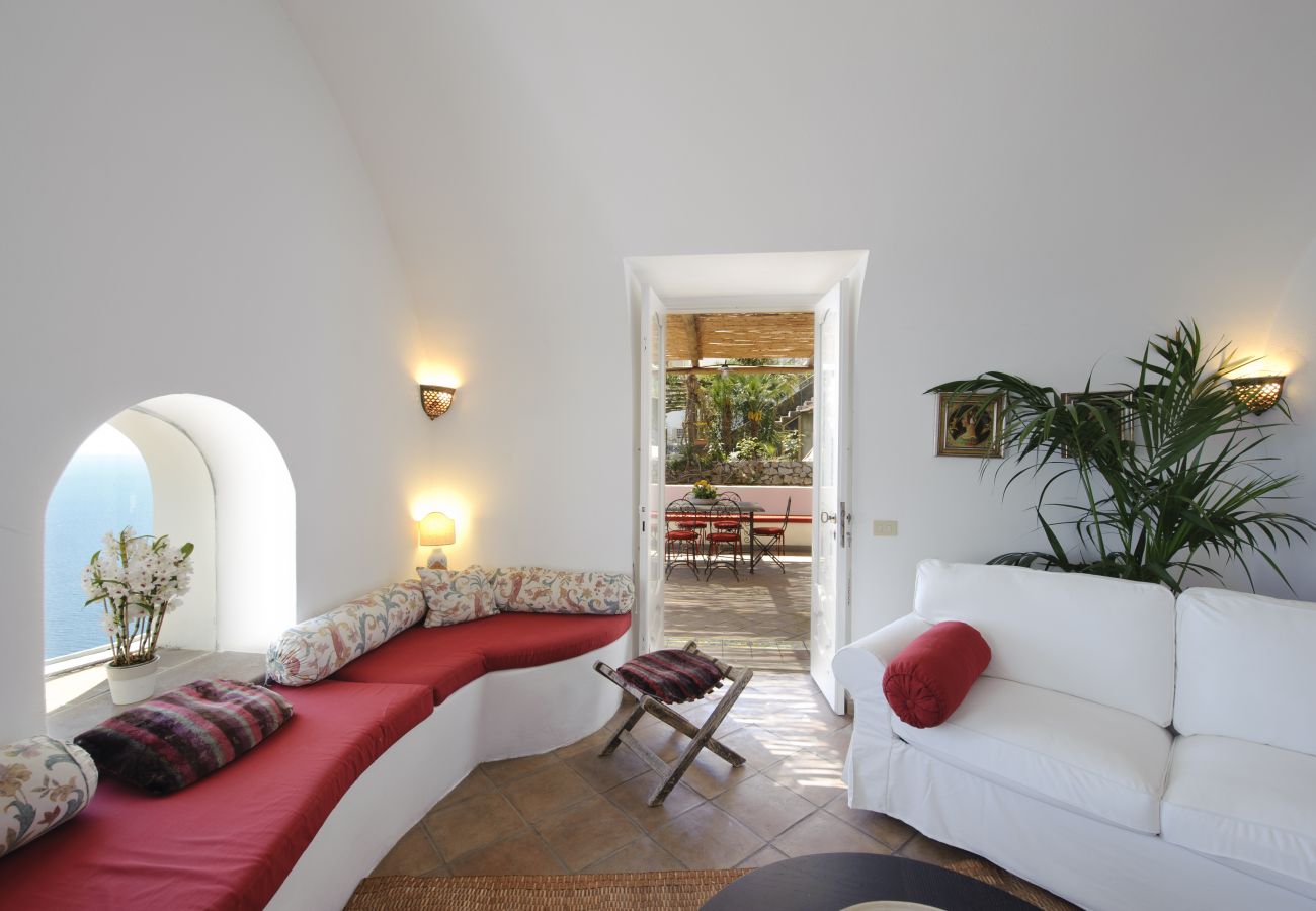 House in Praiano - Casale Fralisa - Marvelous terrace and hot tub with sea view