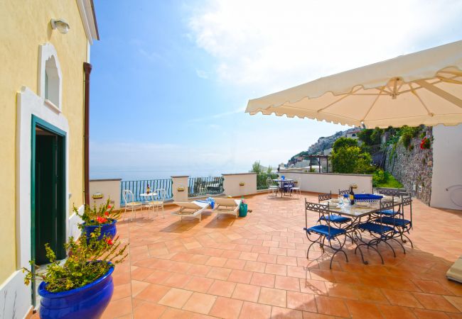 Villa in Praiano - Casa Alessia - Big terrace on the sea, ideal for large families