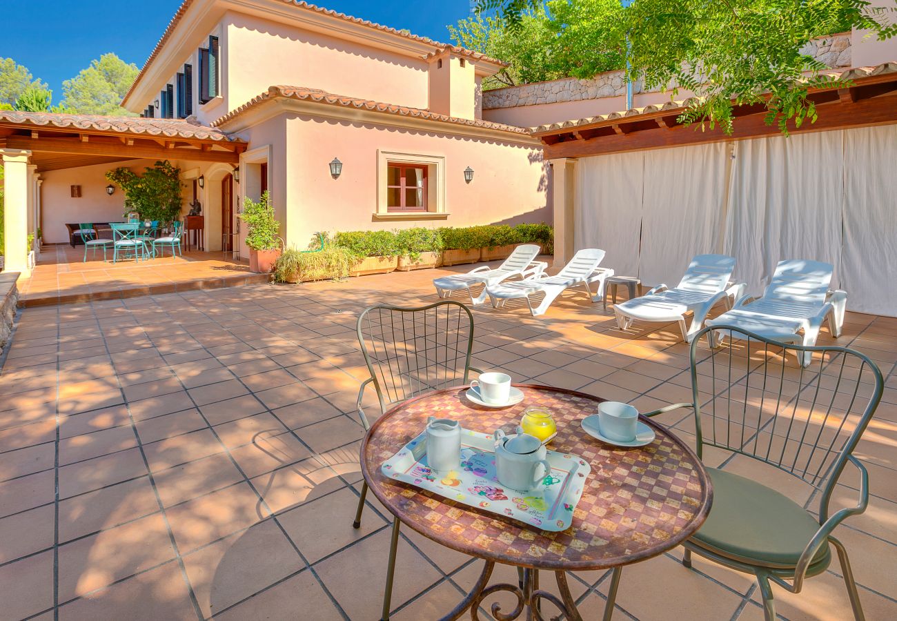 Outdoor seating area.