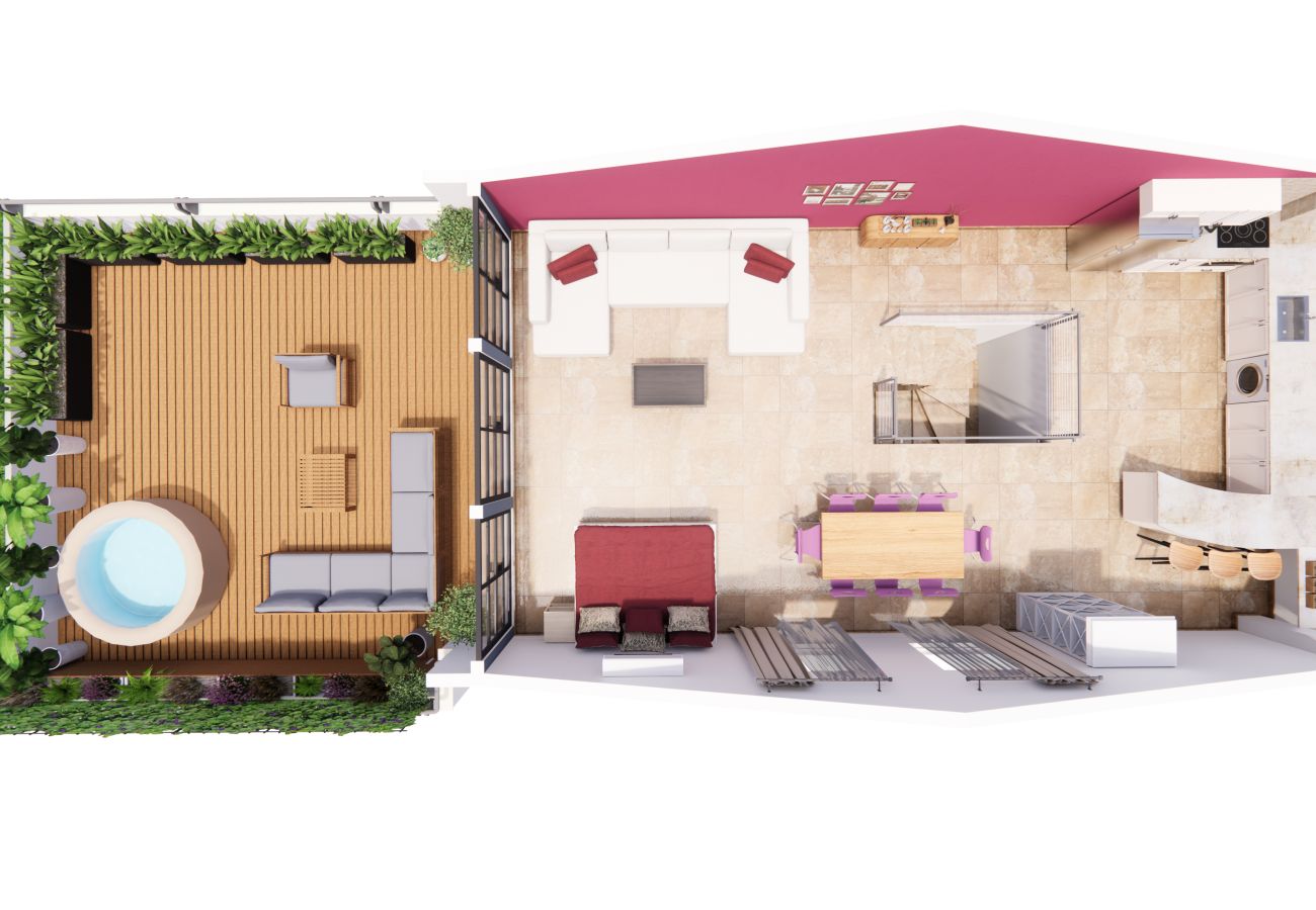 Apartment in Tel Aviv - Jaffa - Penthouse & Jacuzzi in Neve Tzedek by FeelHome