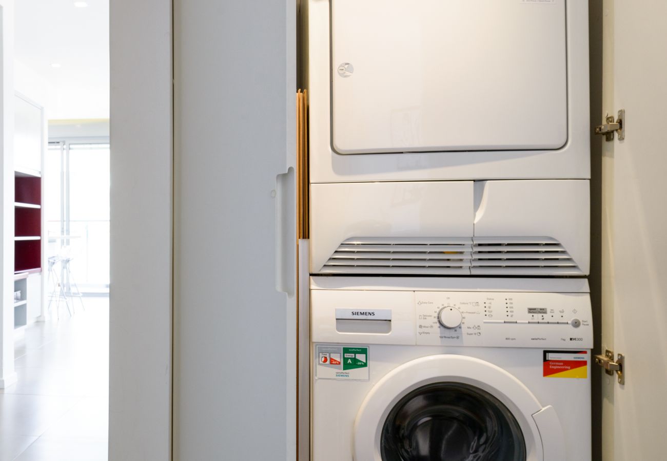 Washing machine and a dryer in apartment on Ben Yehuda st.