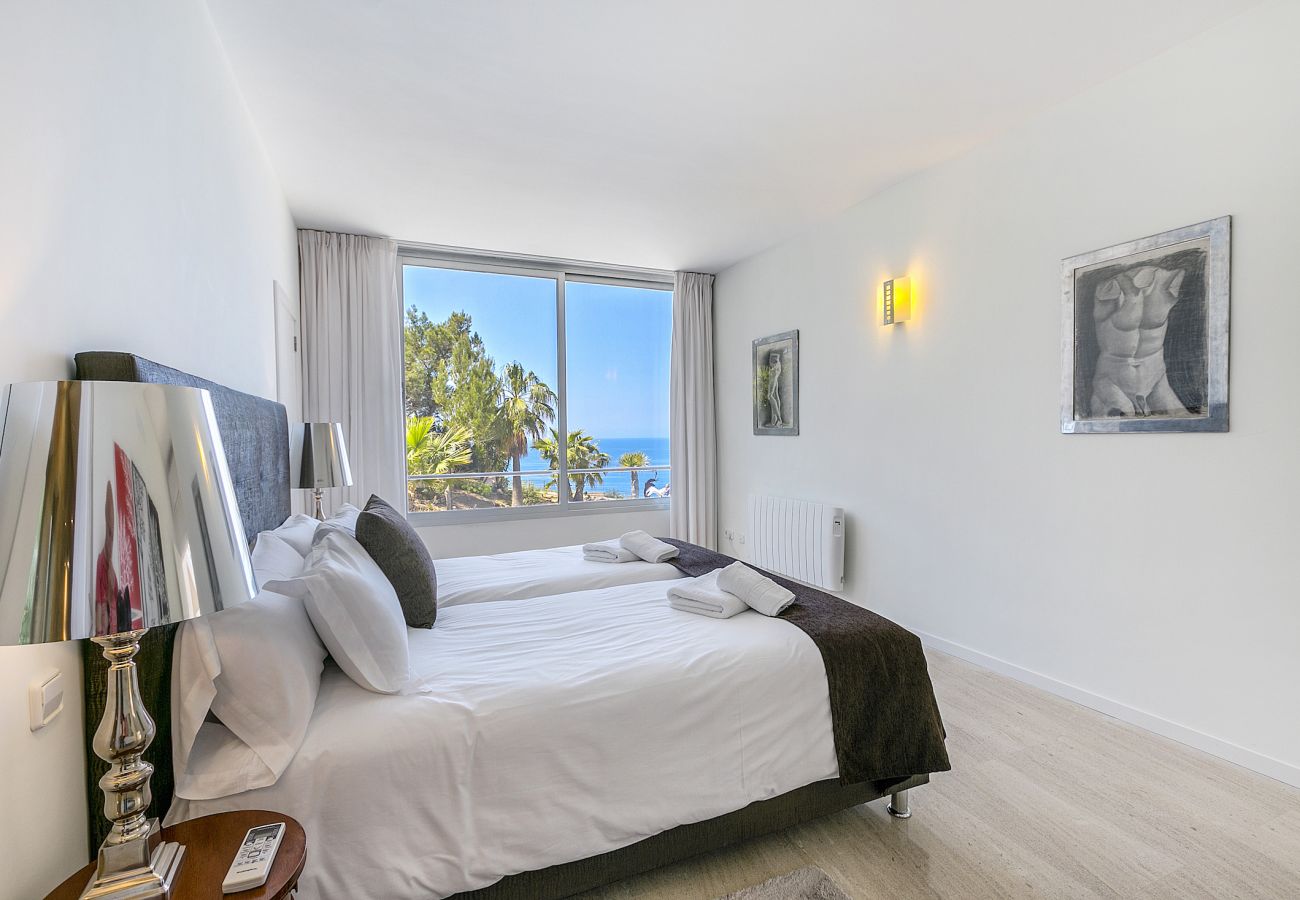 Bedroom sea views Mallorca holiday home