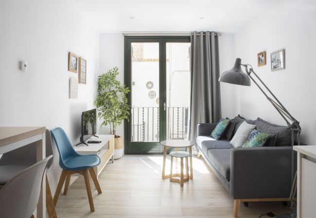 Living room holiday apartment in Sitges