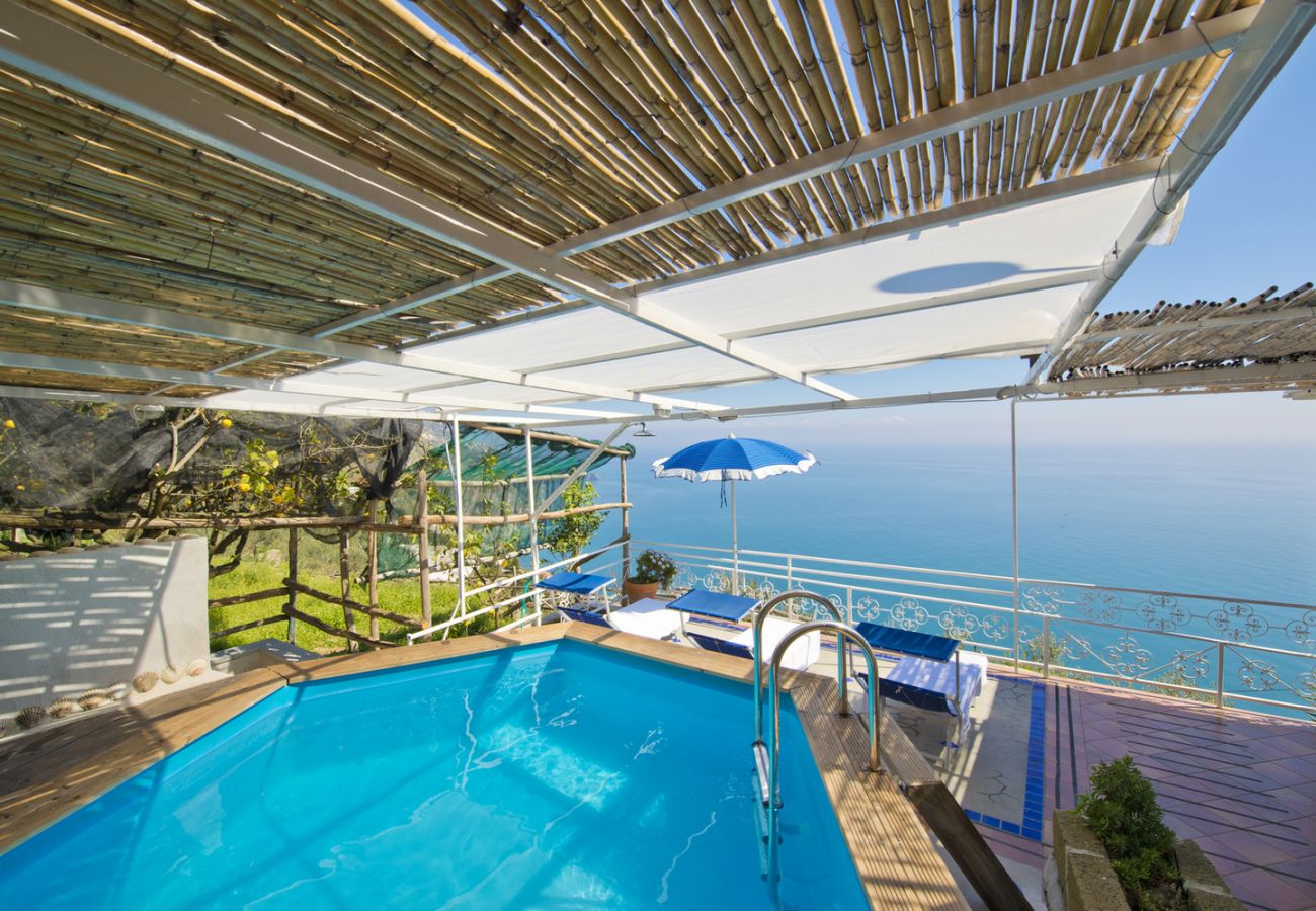 House in Praiano - Grande Tuoro - Terraces with Pool Jacuzzi & Sea View 