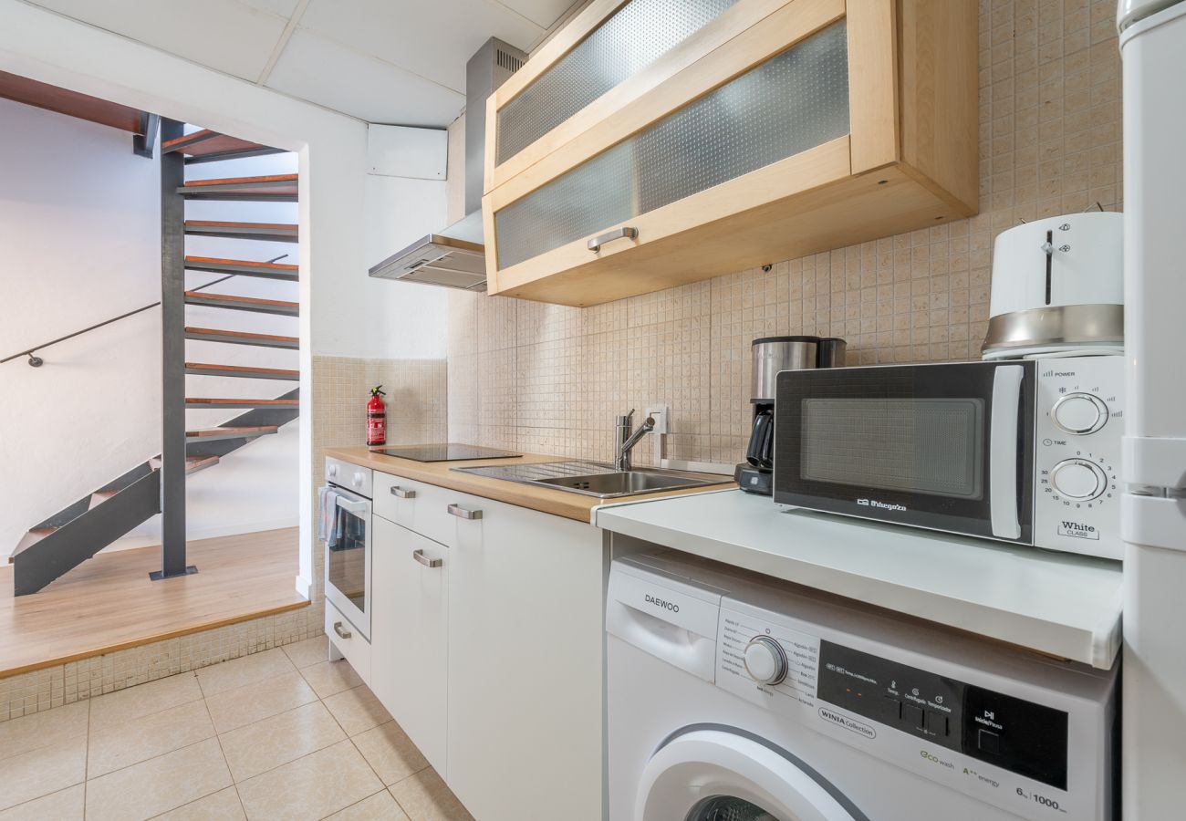Equipped kitchen of Palma holiday apartment