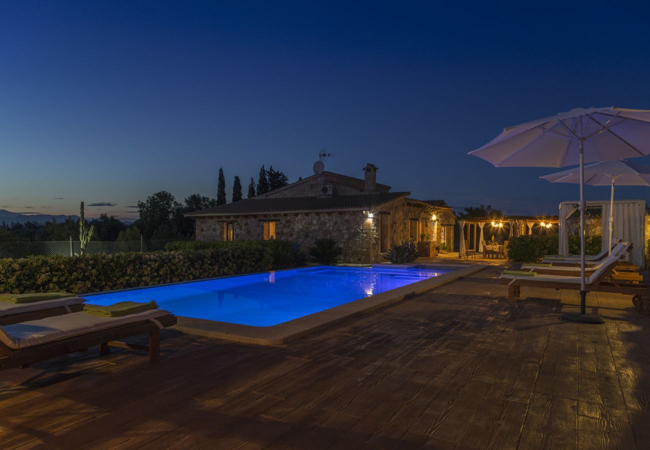 House in Muro - YourHouse Es Moyà des Pins, villa with private pool and garden in Majorca North
