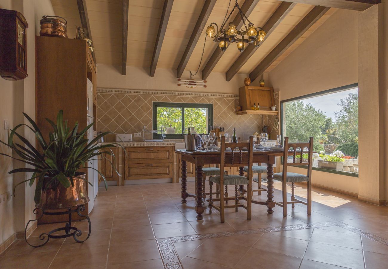 House in Muro - YourHouse Es Moyà des Pins, villa with private pool and garden in Majorca North