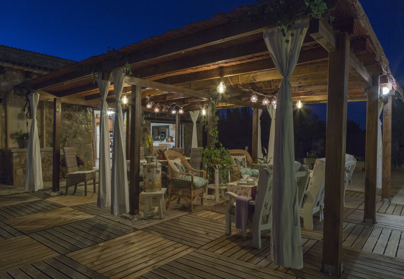 House in Muro - YourHouse Es Moyà des Pins, villa with private pool and garden in Majorca North
