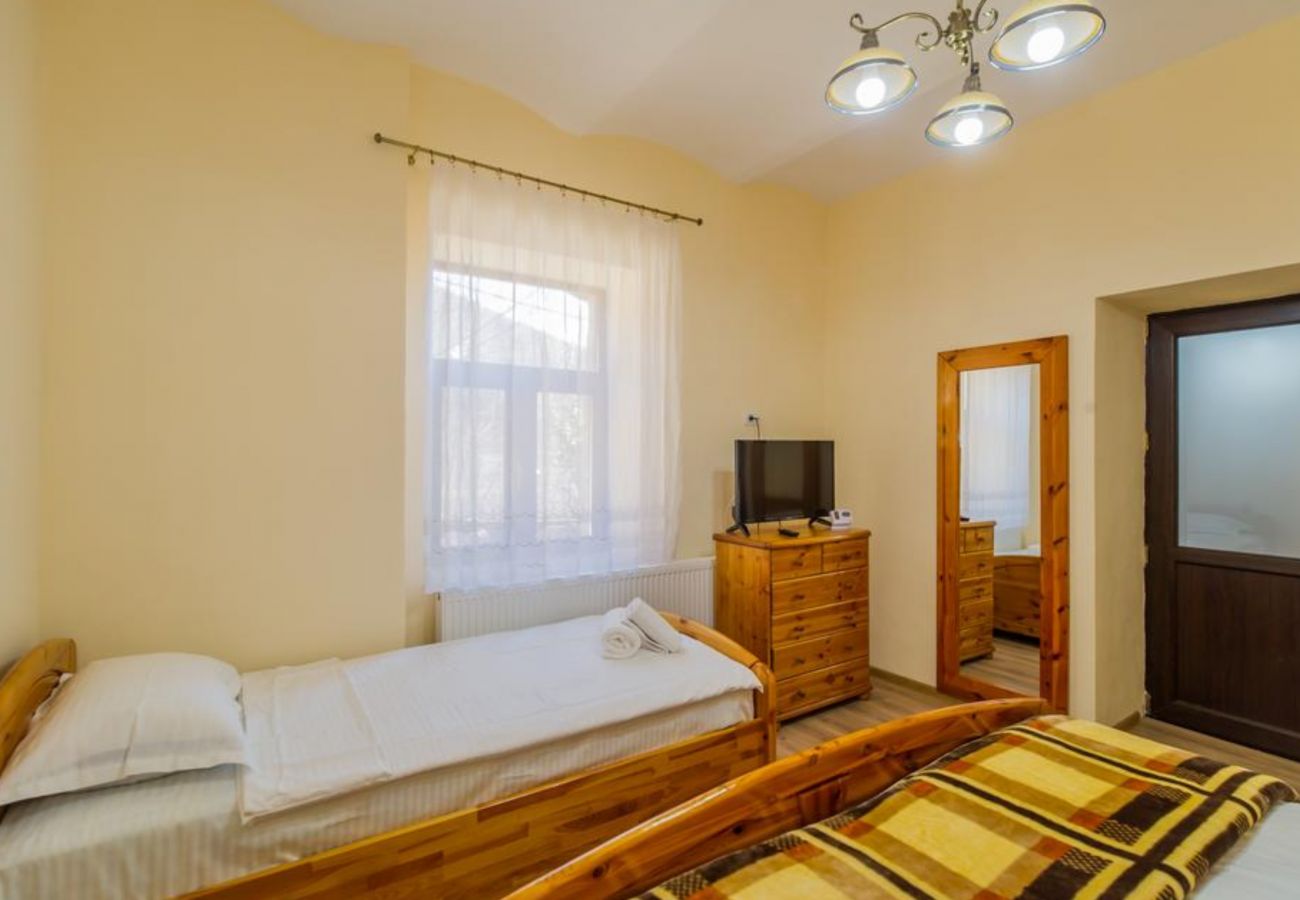 Apartment in Sinaia - Apartment Carol private yard with barbeque and parking