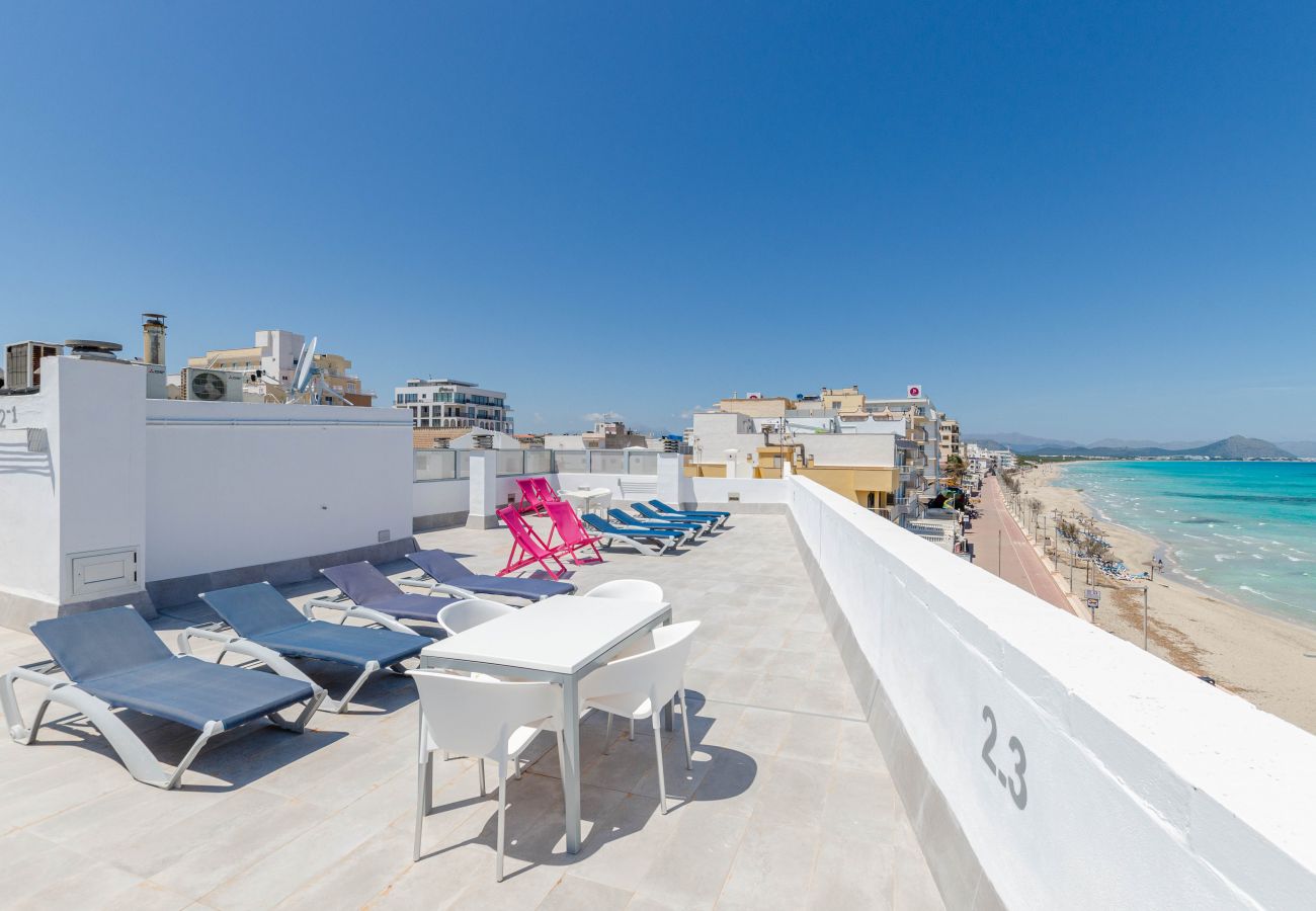 Apartment in Can Picafort - YourHouse Blaublue 2.3, wonderful sea view apartment in Majorca North