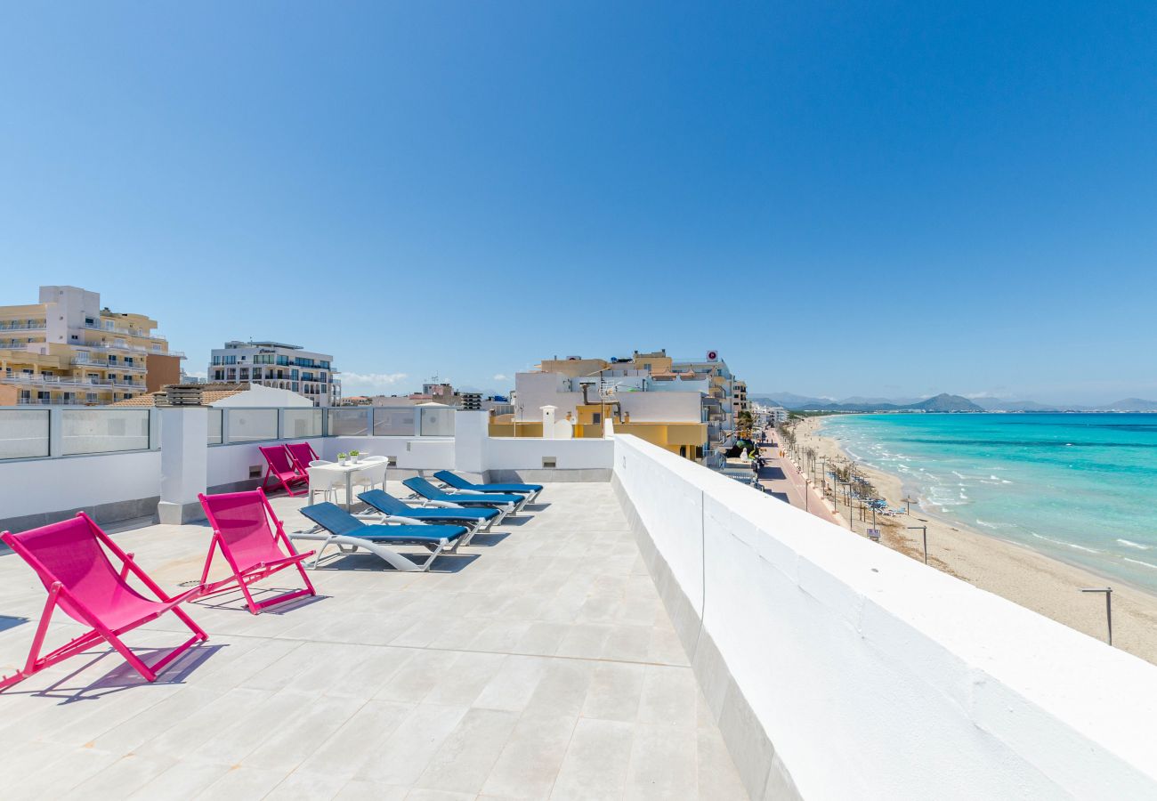 Apartment in Can Picafort - YourHouse Blau Blue 1.2, sea-view apartment in Can Picafort