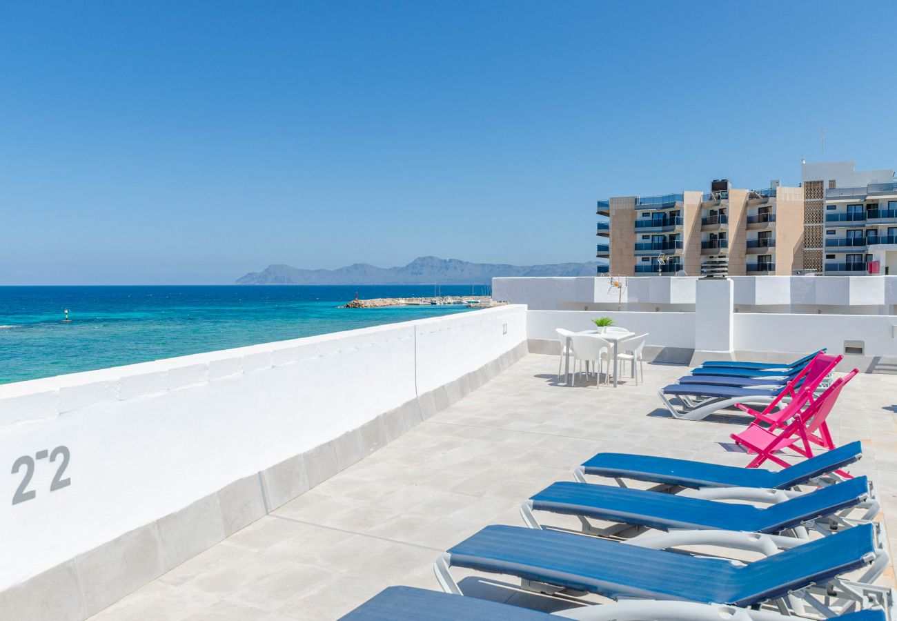Apartment in Can Picafort - YourHouse Blau Blue 1.2, sea-view apartment in Can Picafort