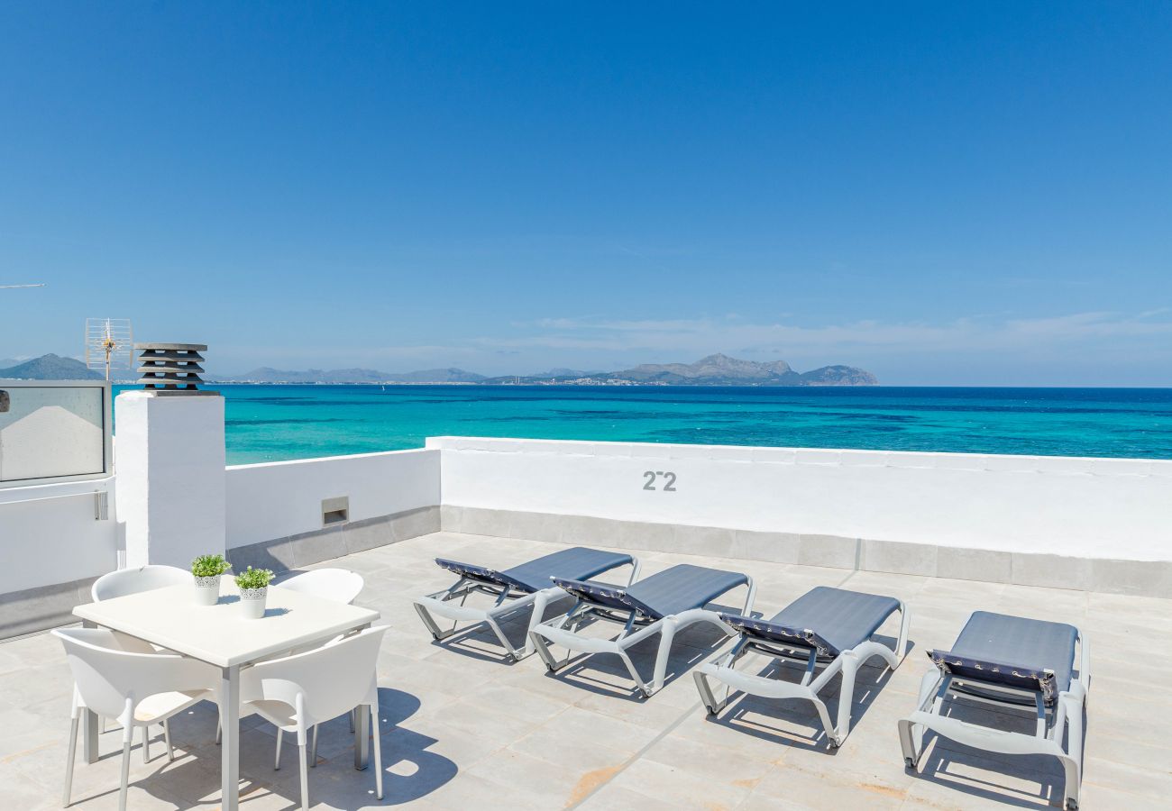 Apartment in Can Picafort - YourHouse Blau Blue 1.2, sea-view apartment in Can Picafort