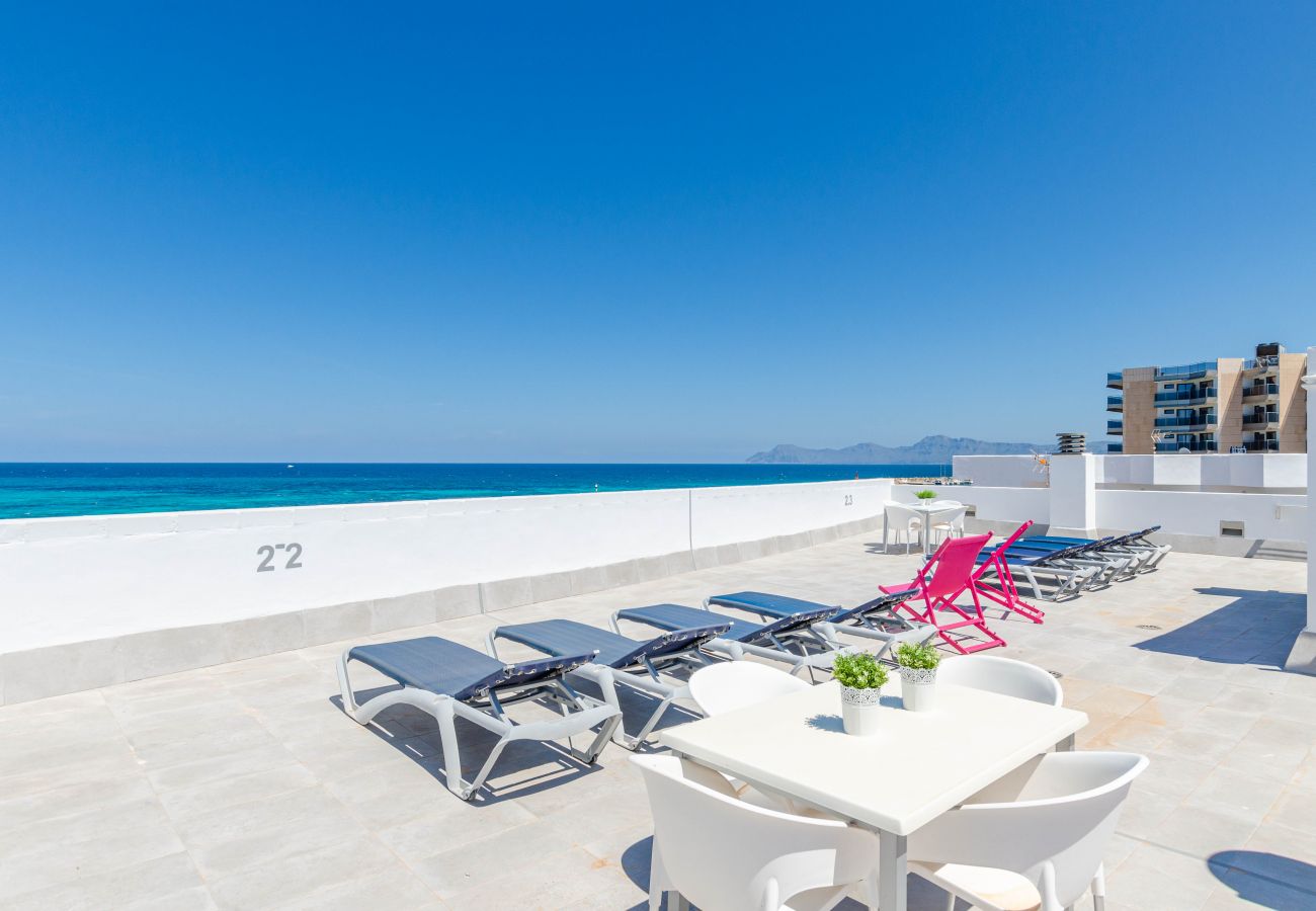 Apartment in Can Picafort - YourHouse Blau Blue 1.2, sea-view apartment in Can Picafort
