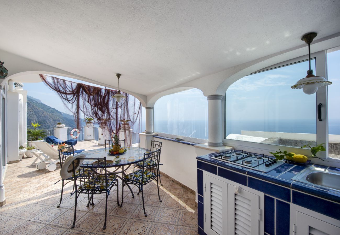 House in Praiano - Maison del Pescatore - Few steps away from the beach, sea view 