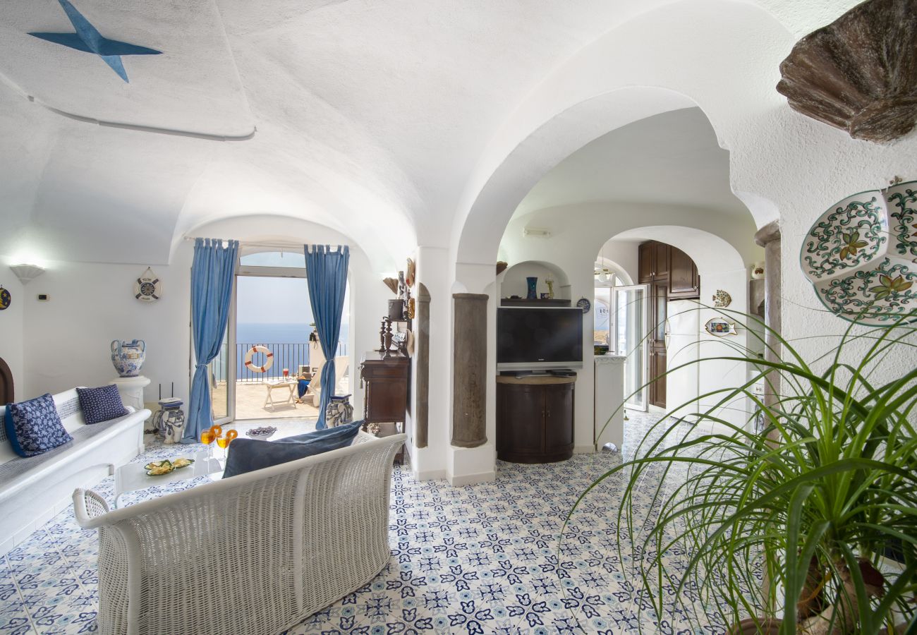 House in Praiano - Maison del Pescatore - Few steps away from the beach, sea view 