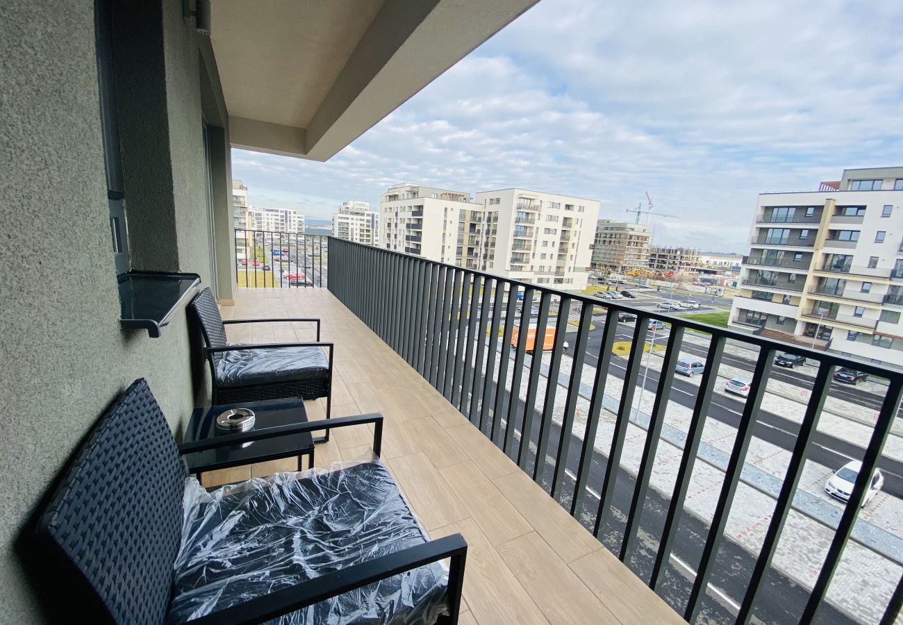 Apartment in Brasov - Uno Double Studio Coresi with Balcony City view