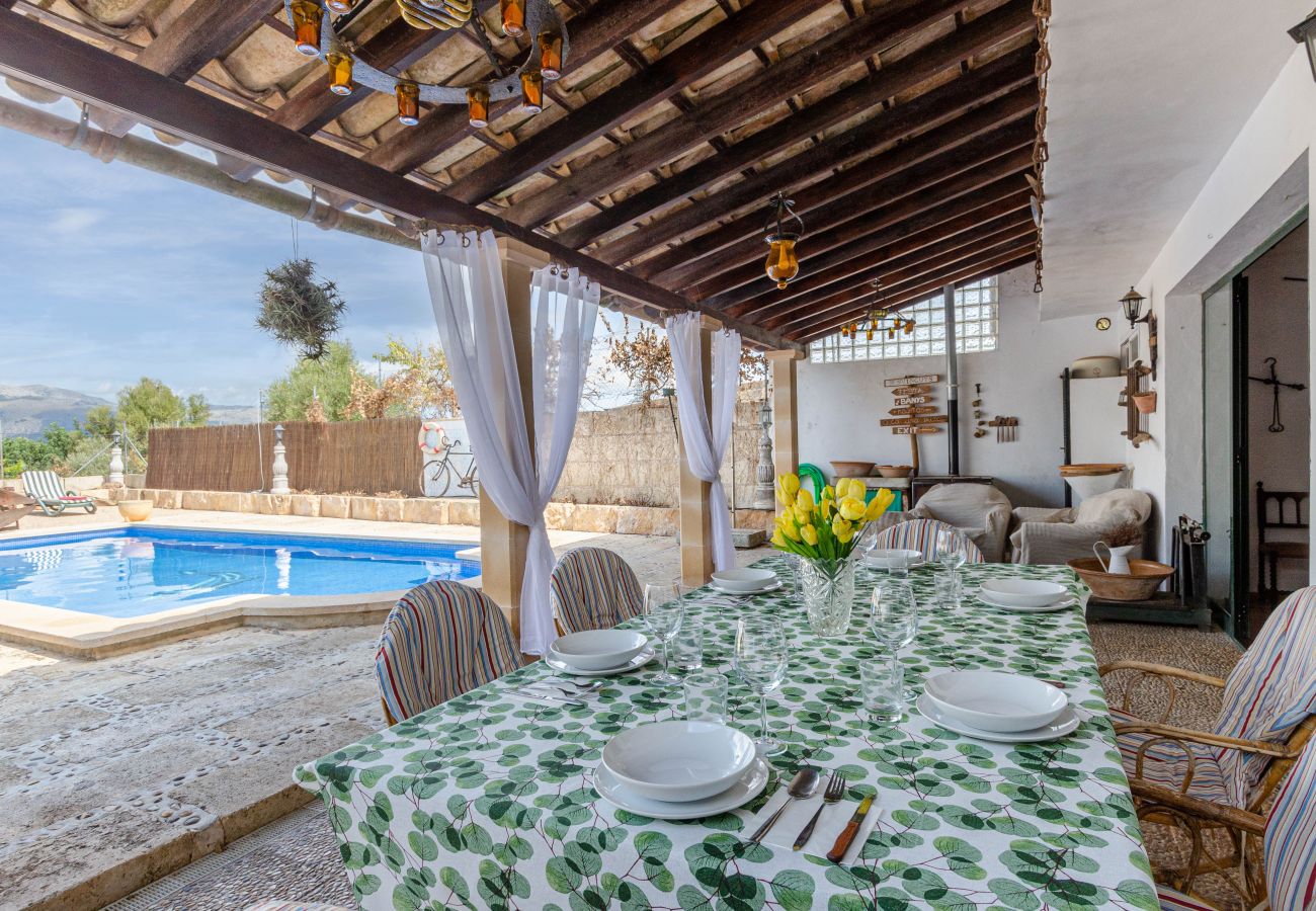 Villa in Buger - YourHouse Es Puig, villa with private pool, near the Tramuntana mountains