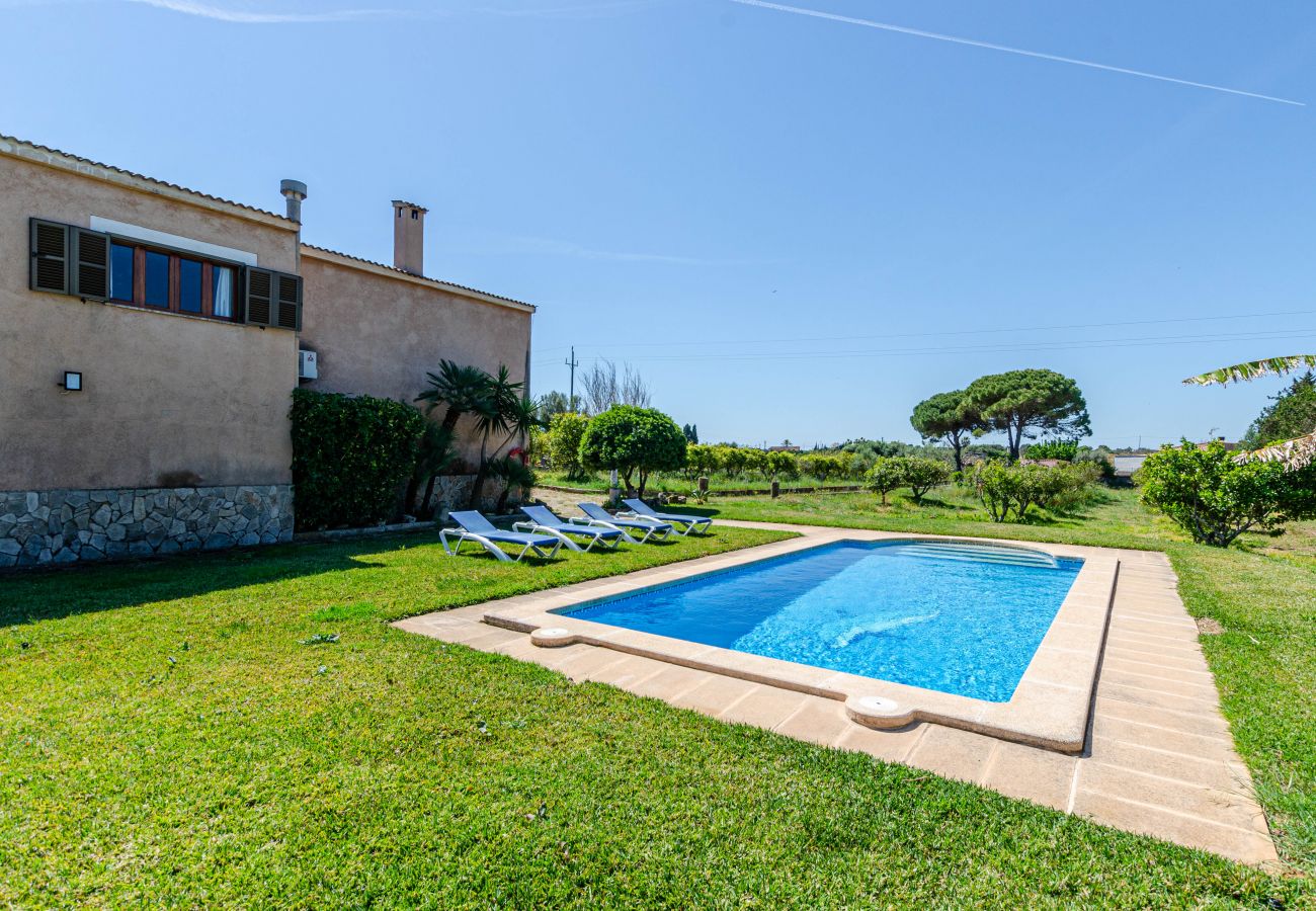 Country house in Ca´n Picafort -  YourHouse Ca Na Teulera, villa with private pool, 3 km from the beach