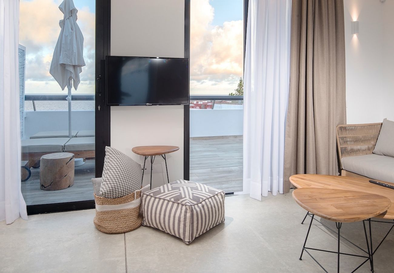 Studio in Telde - Casa Edem II with private terrace and sea view