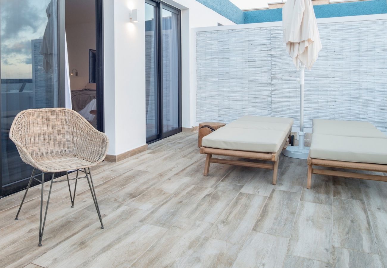 Studio in Telde - Casa Edem II with private terrace and sea view