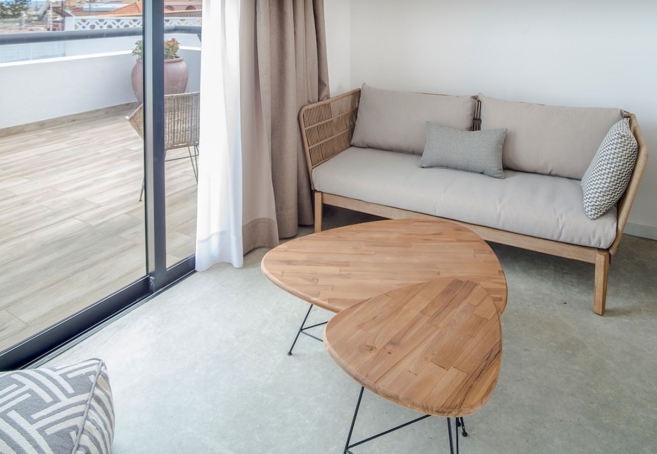 Studio in Telde - Casa Edem II with private terrace and sea view