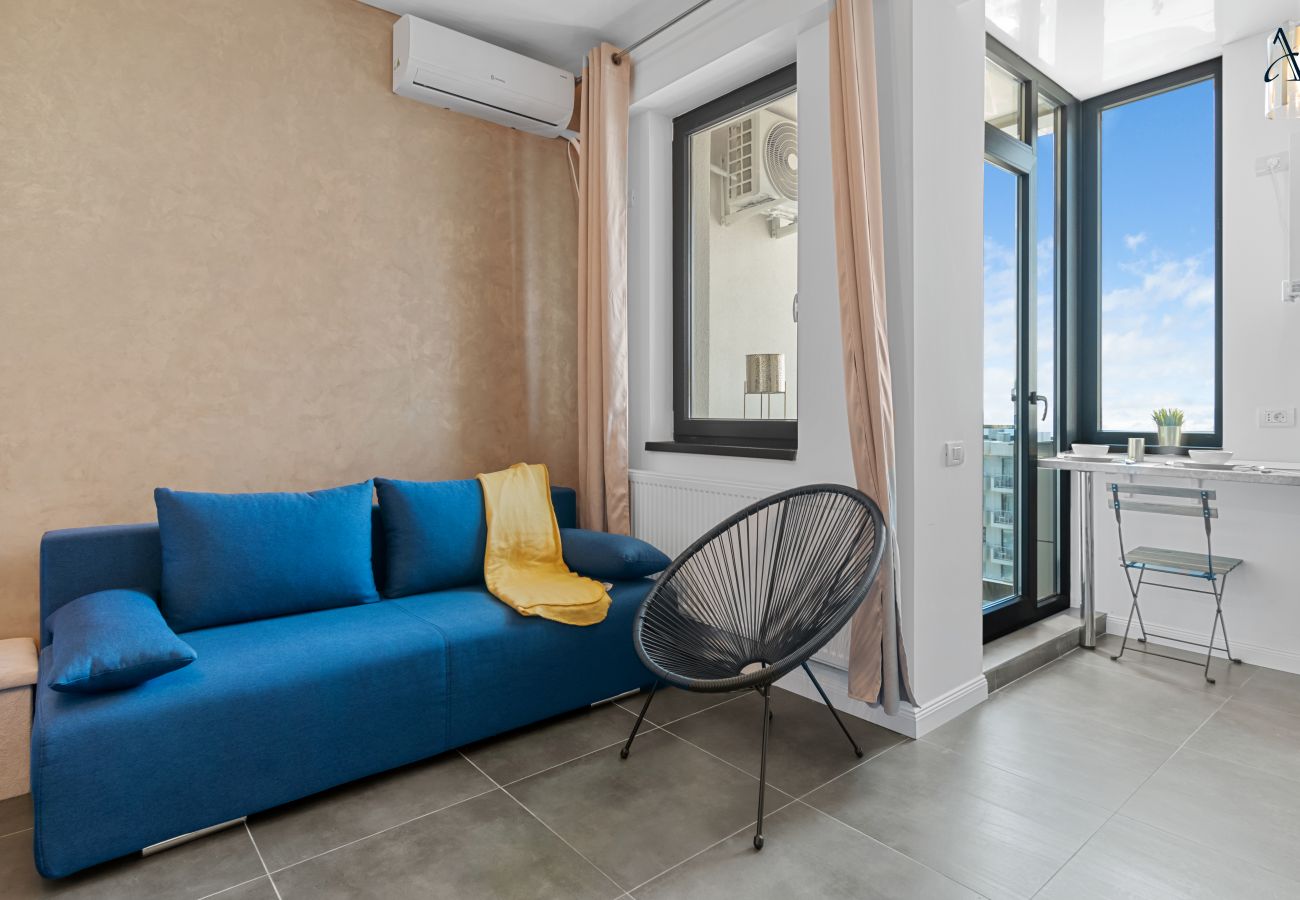 Studio in Mamaia Nord - Studio with Sea View & Pool Acces 