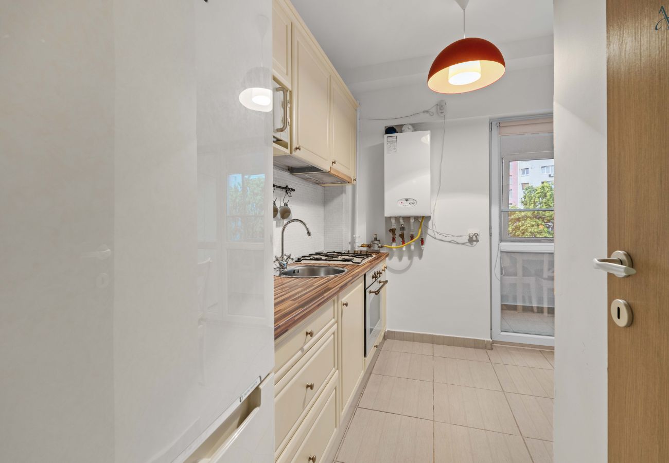 Studio in Bucharest - Comfy Studio near Gara de Nord | Sofa Bed & Kitchen